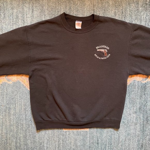 Vintage Gun Club Shooting Range 90s Crewneck Sweatshirt Braintree Massachusetts - Picture 4 of 7
